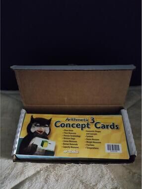 Abeka Arithmetic 3 Concept Cards Like New in Box,  Mathematics Cards in English